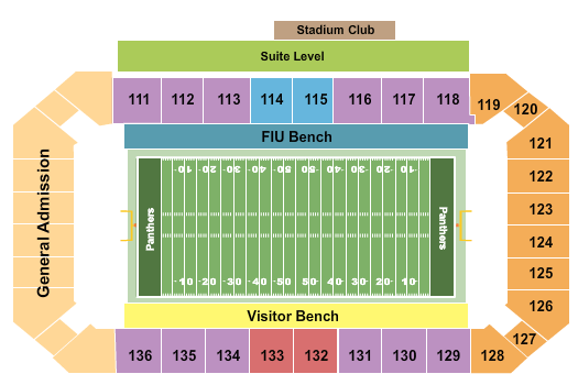 Pitbull Stadium Shula Bowl Seating Chart